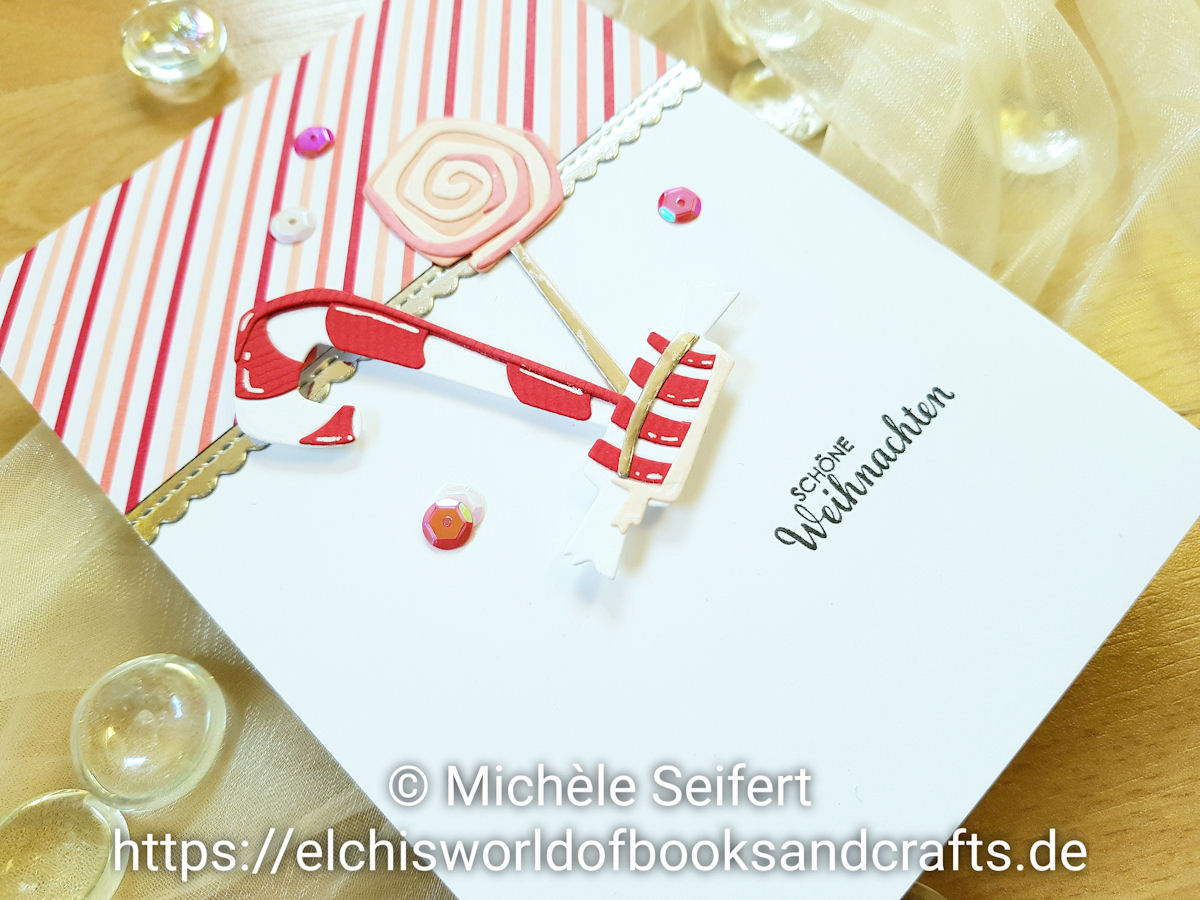 Sizzix - Tim Holtz - Sweet Treats - Süsse Leckereien - SU - Stampin' Up! - Weihnachtsmix - Design-Papier - Stacked With Love - Jede Menge Liebe - Weihnachtskarte