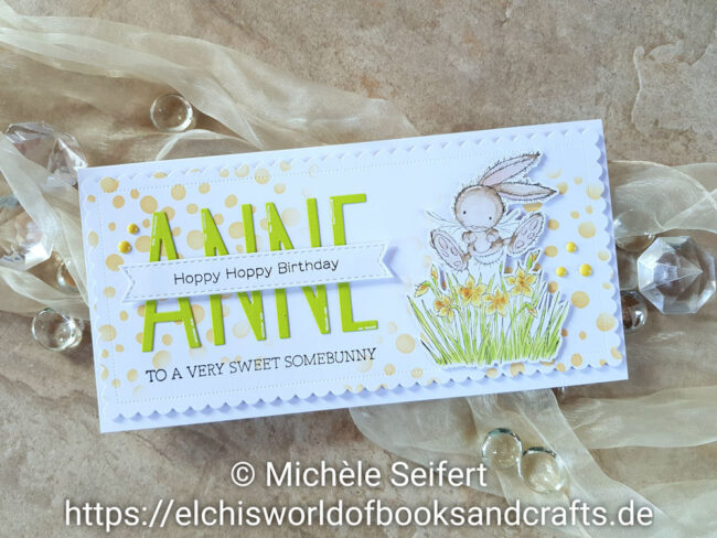 Spring Bunnies with Daffs – Anne – 1000