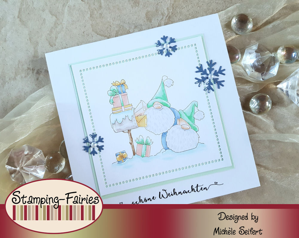 Stamping Bella - Christmas Card Gnomes - Weihnachtskarte - Christmas Card