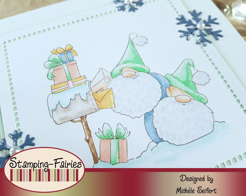 Stamping Bella - Christmas Card Gnomes - Weihnachtskarte - Christmas Card