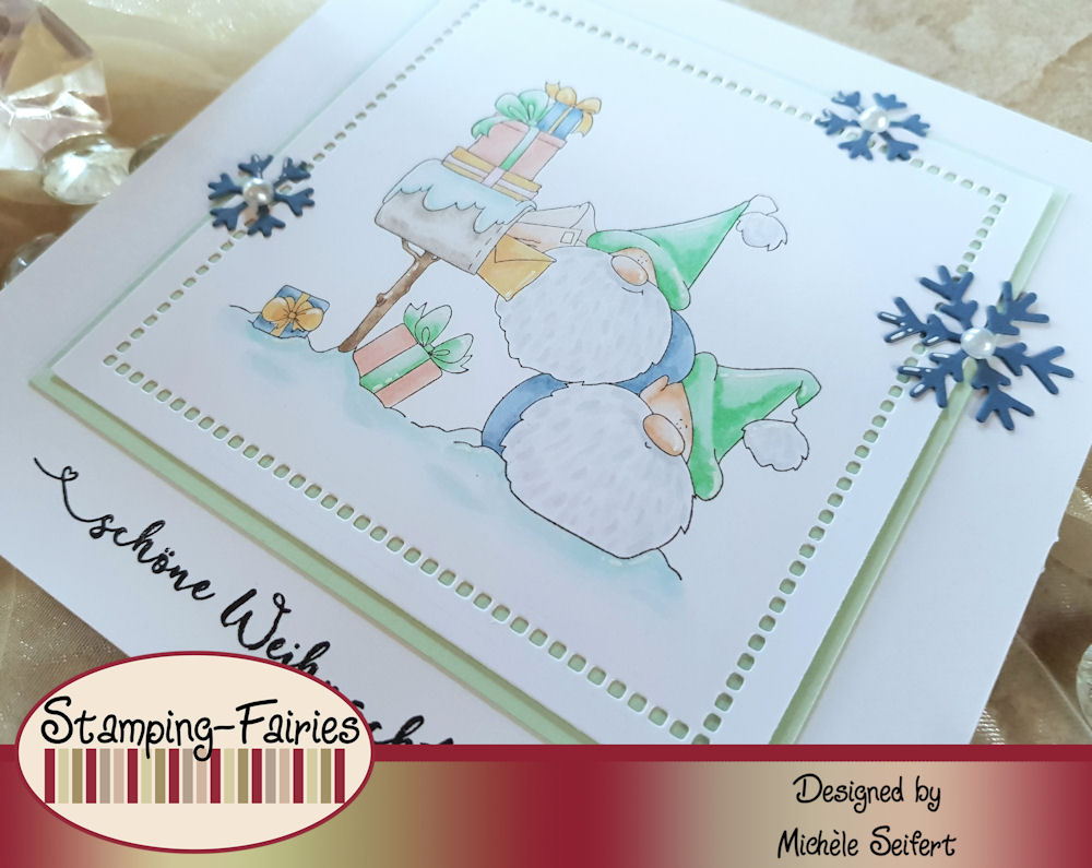 Stamping Bella - Christmas Card Gnomes - Weihnachtskarte - Christmas Card