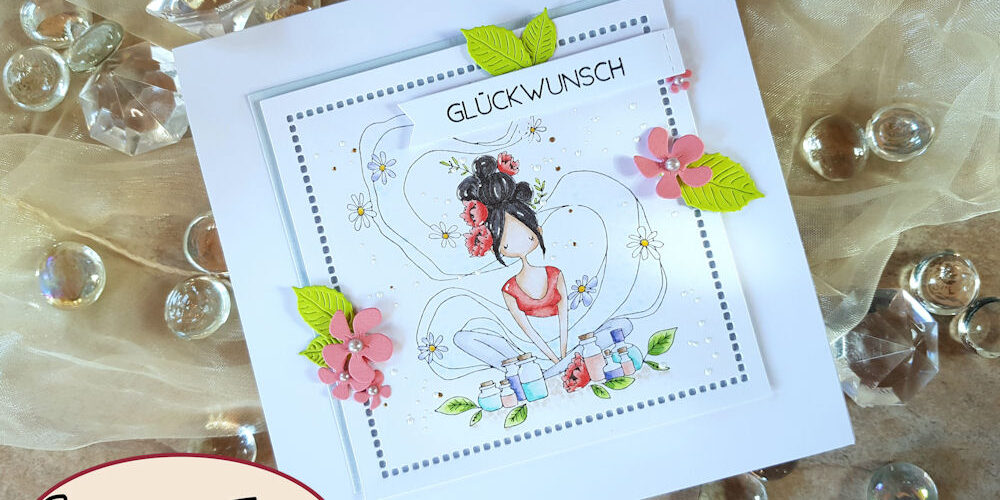 Stamping Bella - Curvy Girl Loves Essential Oils - Grusskarte - Geburtstagskarte - Birthdaycard - Wellness