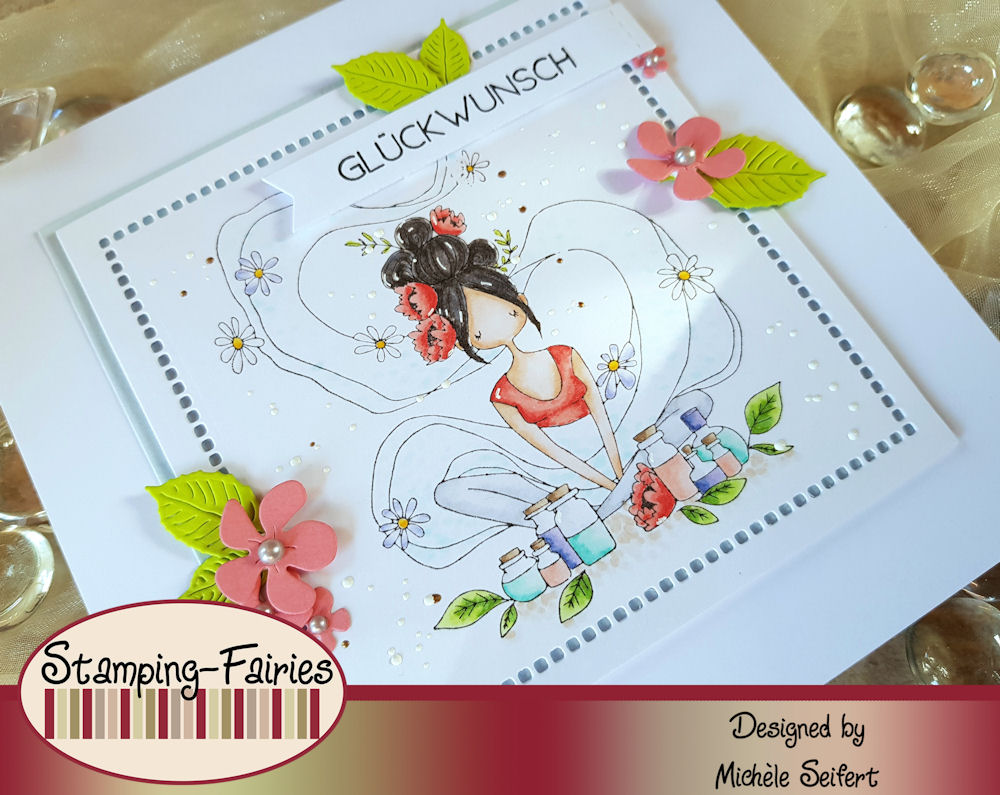 Stamping Bella - Curvy Girl Loves Essential Oils - Grusskarte - Geburtstagskarte - Birthdaycard - Wellness