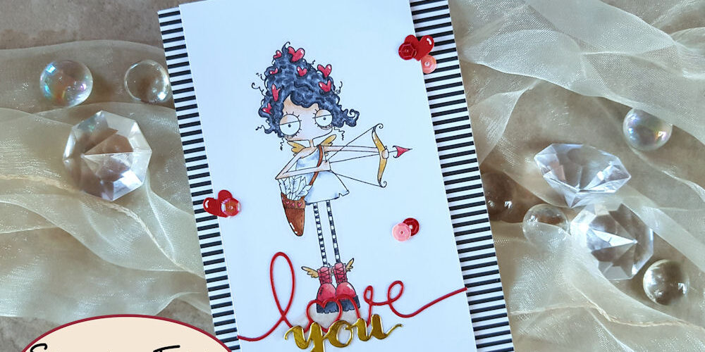 Stamping Bella – Oddball Cupid – Elchi 1 – 1000 Stamping Bella - Oddball Cupid - Valentinstag - Grusskarte