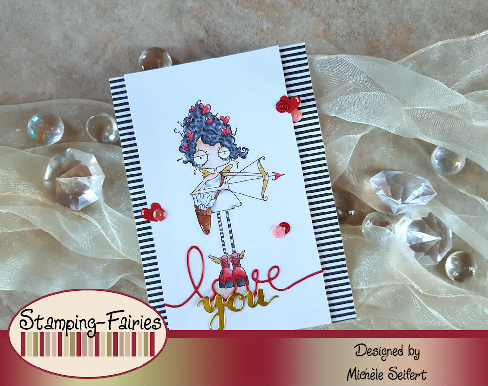 Stamping Bella - Oddball Cupid - Valentinstag - Grusskarte