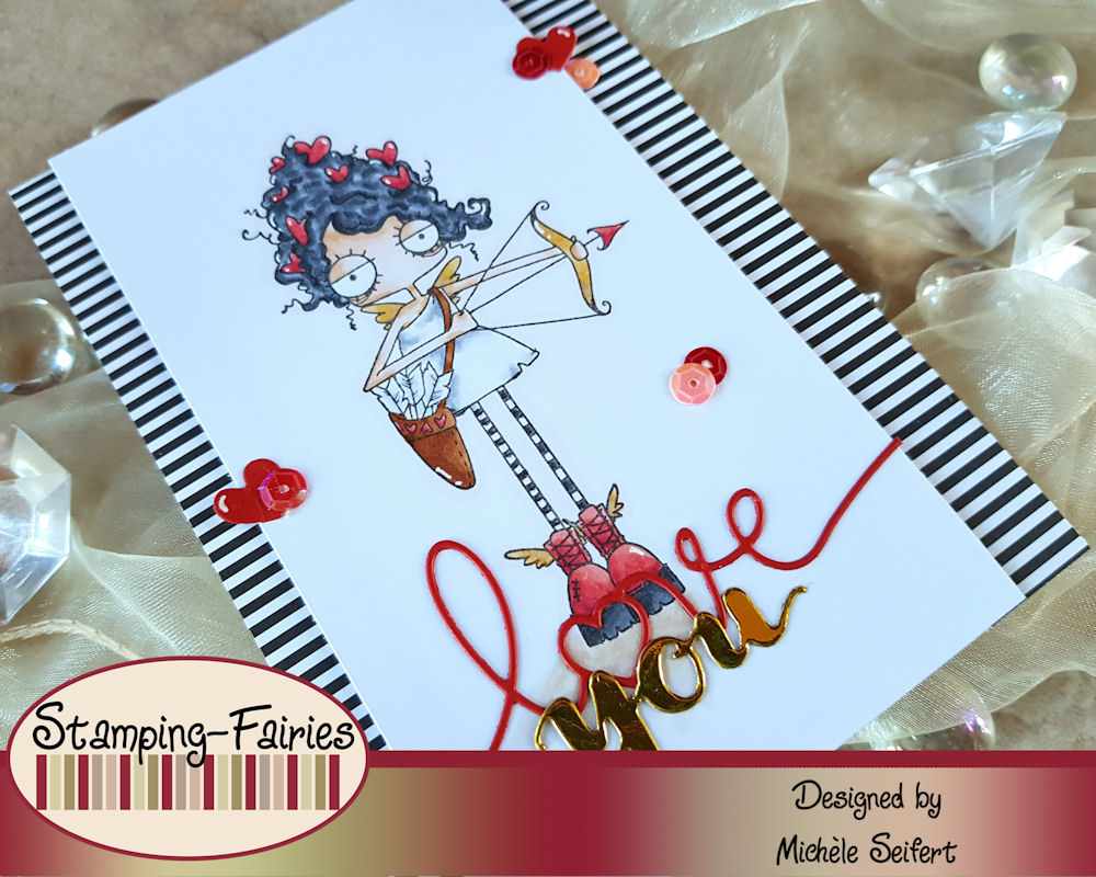 Stamping Bella - Oddball Cupid - Valentinstag - Grusskarte