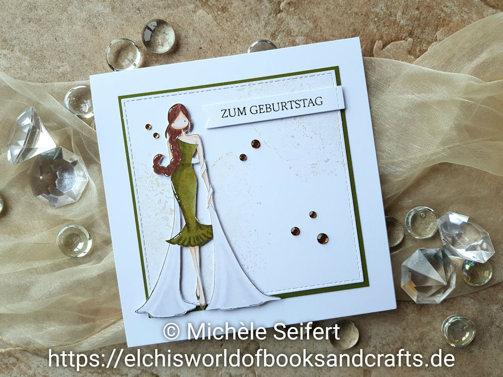 Stamping Bella - Uptown Zodiac Girl Collection - Scorpio - Geburtstagskarte - Birthday Card