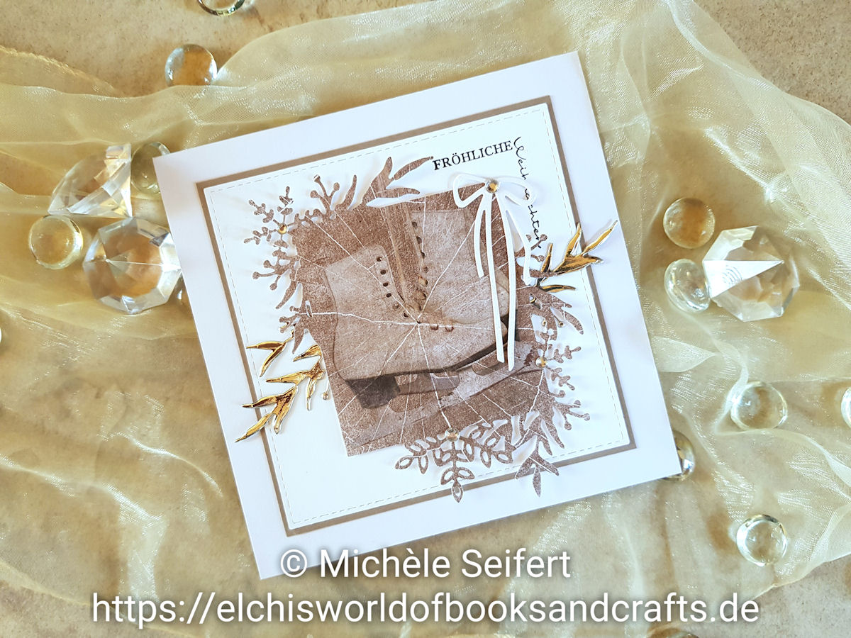 Stampin' Up - SU - Frosted Frames - Frosted Foliage - Winterzweige - Winterrahmen - Dini Design - Fröhliche Weihnachten um die Ecke - Studio Light - Paper Pad - Zweige - Schneeflocken - Winter - Weihnachten - Weihnachtskarte - Christmas - Christmascard - Holzoptik