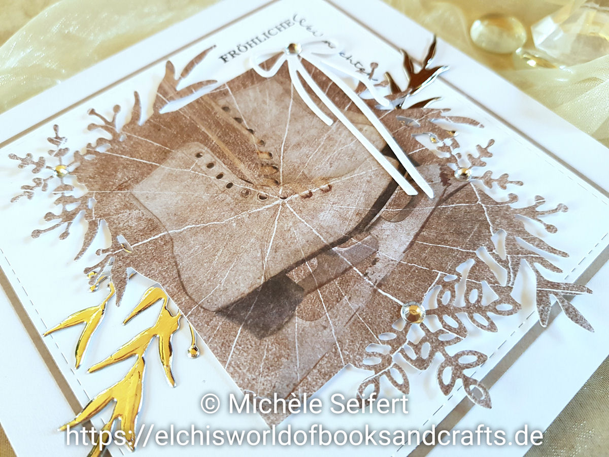 Stampin' Up - SU - Frosted Frames - Frosted Foliage - Winterzweige - Winterrahmen - Dini Design - Fröhliche Weihnachten um die Ecke - Studio Light - Paper Pad - Zweige - Schneeflocken - Winter - Weihnachten - Weihnachtskarte - Christmas - Christmascard - Holzoptik