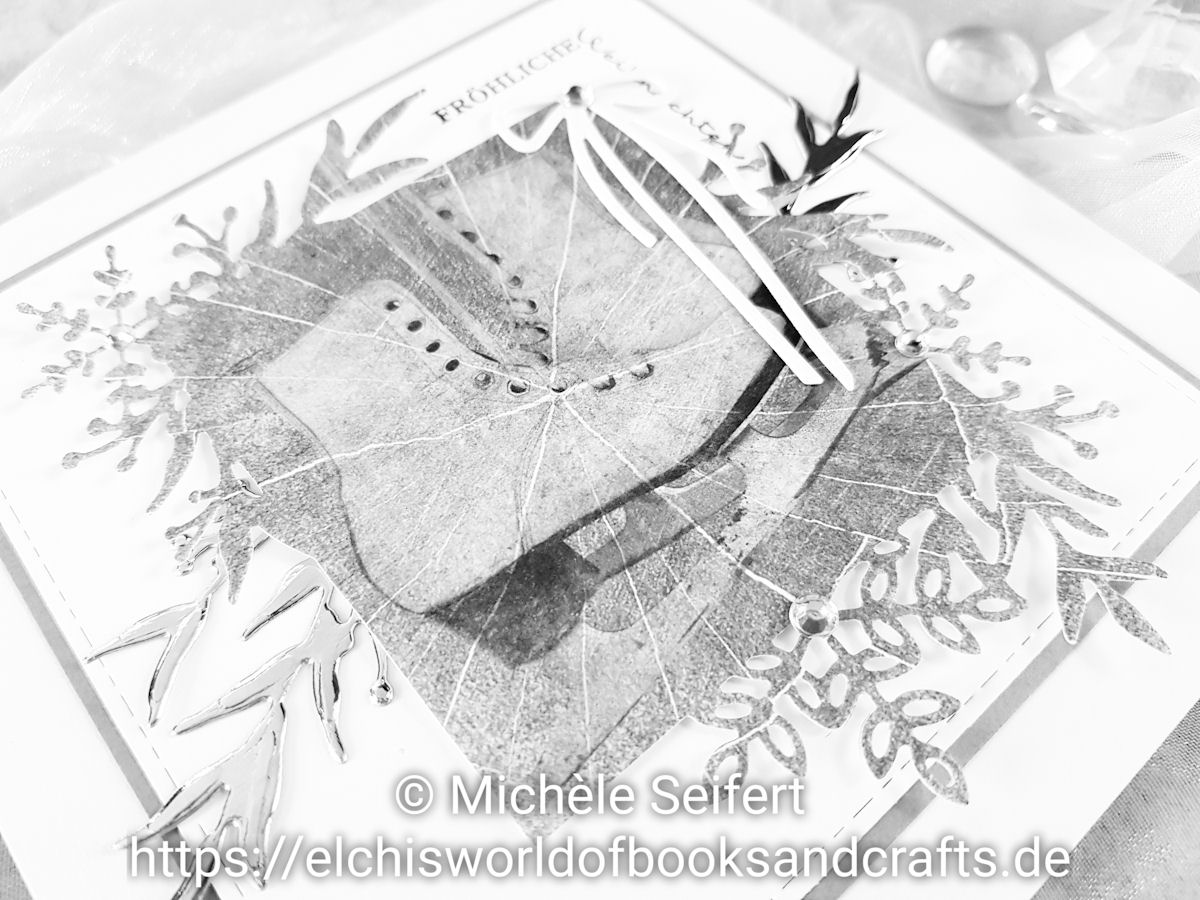 Stampin' Up - SU - Frosted Frames - Frosted Foliage - Winterzweige - Winterrahmen - Dini Design - Fröhliche Weihnachten um die Ecke - Studio Light - Paper Pad - Zweige - Schneeflocken - Winter - Weihnachten - Weihnachtskarte - Christmas - Christmascard - Holzoptik