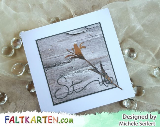 Trauerkarte – Stille – Wasserzeichen 1 – 1000 Alexandra Renke - Stille - Creative Depot - Wildblume 2 - Beemybear - Design-Papier - Birch Bark - Trauerkarte