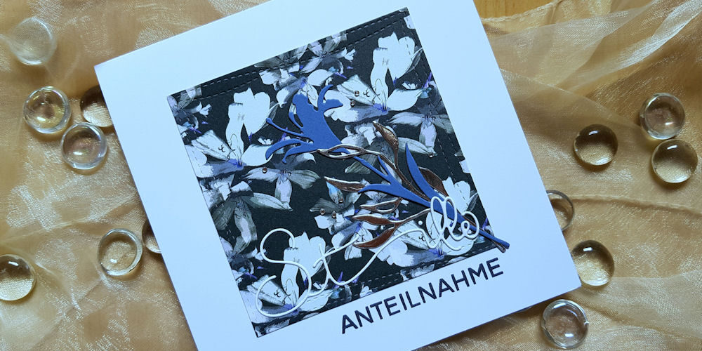 Creative Depot - Wildblume - Stille Trauer - Alexandra Renke - Stille - Kleiner Ast - Trauerkarte